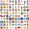100 Pegatinas de Graffiti Estético Transfronterizas Se Pueden Usar como Materiales de Decoración para Libreta y Funda de Teléfono Pegatinas Impermeables Venta al por Mayor
