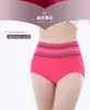 Roupa íntima feminina cintura alta pós-parto abdômen tamanho grande calcinha de algodão calças femininas roupa íntima listrada fabricantes de origem