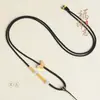 Cordón para Colgante de Jade DIY Cuerda para Collar de Mariposa Tejida a Mano Ajustable Cuerda para Joyería de Oro Ágata Jade Hetian