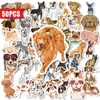 Compra transfronteriza directa de 50 pegatinas únicas y lindas de perros, impermeables, para decorar cuadernos, botellas de agua y fundas de teléfono
