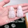 Colgante de Jade Verde Tianshan de Xinjiang con Diseños Florales, Piedra de Jade Verde Tianshan, Colgante Ruyi de Doble Cara, Hebilla de Paz, Suministro para Transmisión en Vivo