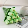 Flor Artificial de Tulipán Mini PU Flor Artificial Transfronteriza Boda Decoración del Hogar Flor Sensación Tulipán Planta Artificial
