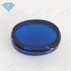 Huagang Gem Em forma de ovo 113 # Base plana Plain Blue Sharp Crystal Bare Stone Oval Arc Safira artificial atacado