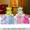 Llavero colgante de oso acrílico colorido, colgante de oso lindo, decoración, accesorio hecho a mano DIY, venta al por mayor