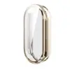 Adequado para Capa Protetora Xiaomi Mi Band 10Pro, Mi Band 9/8 Capa Macia Integrada de Cobertura Total em TPU Galvanizado com Película