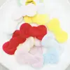 Nuevo Adorno de Tela de Moño Súper Suave de un Solo Lado de 6 cm Accesorios Decoración para Gato DIY Material para Decoración de Pajarita para Gato En Stock Mayoreo