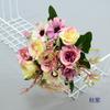 10 cabezas de flores de crisantemo rosa, decoración del hogar, flor de simulación, venta al por mayor, corona de bricolaje con arco de flores para boda, arreglo floral de seda