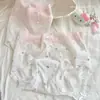 Calcinhas femininas de seda gelada e algodão puro antibacterianas com entrepernas estendida, sensação refrescante, alto apelo estético, cintura média, que abraçam o quadril para meninas