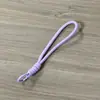 Cordão curto para celular com nó em duas cores, cordão trançado à mão para garrafa de água, alça de pulso para capa de celular, cordão de pulso removível