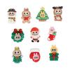 Accesorios de Resina Dibujo Animado Rab Paño Serie Navideña Muñeco de Nieve DIY Pegamento Crema Parche para Carcasa de Teléfono Decoración Adhesivo para Refrigerador
