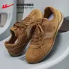 Zapatos para Hombre HuiLi Zapatos de Entrenamiento Alemanes Estilo para Hombre 2026 Nuevo Otoño Superficie de Cuero Zapatos Impermeables Zapatos Blancos para Hombre Zapatos de Tabla Deportivos