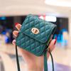 Estilo Chanel Universal para Samsung Z Flip45 Pantalla Plegable Bolso de Cintura Estuche de Cuero Flip OPPO Flip N2 Bolso de Hombro