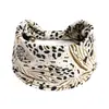 Diadema con Estampado de Leopardo, Cebra y Serpiente Europea y Americana Sexy para Mujer Diadema Elástica Nudo Diadema Deportiva