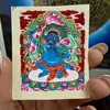 Gran Venta Tíbet Nepalero Puro Pintado a Mano Thangka Ocho Guardianes del Zodíaco Núcleo de Tarjeta 4*5