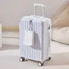 Maleta Multifuncional Trolley para Mujer 20 pulgadas Embarque Cierre Carga Gran Capacidad Viaje Contraseña Estuche de Cuero para Hombre