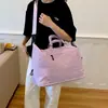 Bolsa de Yoga Fitness Color Block Estilo Coreano Nova Bolsa Esportiva Externa Transfronteiriça com Carrinho para Viagens de Negócios Expansível Mala de Viagem