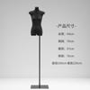 Modelo plano negro de media altura para mujer, plataforma, pecho plano, adelgazante, escaparate de tienda de ropa, cuerpo completo