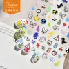 Tomoni Pegatinas de Manicura Finas y Resistentes Populares Lindas Pegatinas de Manicura para Niños Icono de Dibujos Animados Ultra-Finas Sin Rastro Material