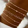 Set de Pulseras, Accesorios Decorativos, Pulsera Personalizada, Nuevo Set de Pulseras de Aleación Combinada, Popular Plata Moda Commuter Estilo Simple