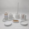 Juego de taza de baño de lujo ligero, juego de ocho piezas, taza para cepillo de dientes, taza para enjuague bucal, juego de suministros para baño de hotel