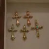 Accesorios de Joyería Europeos y Americanos Transfronterizos, Colgante de Collar Cruzado, Accesorios de Pedrería, Joyería Colgante Estilo Punk, Cadena Versátil