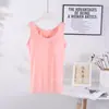 Camisole de Peça Única Modal 6 Tamanhos 6 Cores com Bojo Camiseta Base Esportiva Yoga Feminina Copo Fixo