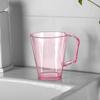 Taza Creativa y Sencilla para Cepillo de Dientes en Dormitorio Estudiantil con Agujero para Cepillo, Vaso Geométrico Transparente, Vaso para Lavarse la Cara, Vaso para Enjuague Bucal, Taza para Cepillo de Dientes