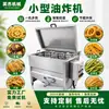 Fritadeira Profunda Tipo Cesta Pequena para Fritar Rodelas de Raiz de Lótus, Cabeças de Cogumelo, Anéis de Berinjela, Cogumelos Shiitake, Anéis de Cebola, Tiras de Abóbora, Equipamento de Fritura de Vegetais para Fábricas de Alimentos