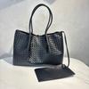 Bolso Tote Tejido a Mano de Piel de Vaca 2025 Cuero Genuino Estilo Francés Casual Portátil Sensación de Alta Gama Bolso de Hombro Cruzado para Mujeres