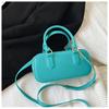 2026 Nueva Bolsa de Gelatina de PVC Color Caramelo Bolsa Almohada Bolso Cruzado de Mano de Moda Tendencia Bolso Grande de Capacidad para Mujer