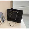 Bolso Grande de Cadena a Cuadros de Moda para Mujer, Nuevo Bolso Tote de Gran Capacidad de Lujo Ligero, Bolso de Hombro Único para Viajar, Bolso de Axila de Moda