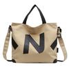 2024 Nova chegada saco de lona feminino estilo japonês estilo estudante saco simples artístico crossbody saco de ombro para mulheres tote