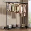 Perchero de pie para dormitorio, uso doméstico, móvil, estilo de lujo ligero, perchero para balcón, tendedero, adecuado para dormitorios y viviendas de alquiler