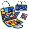 Tablero de Aprendizaje Infantil, Juguetes de Educación Temprana, Conocimientos Diarios, Vestirse, Cordones, Bolsa de Fieltro, Tablero de Actividades de Fieltro para Niños Pequeños