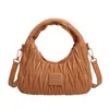 Bolsas Comercio Exterior Transfronterizo 2026 Bolso de Mano Popular para Mujer con Diseño Texturizado, Bolso Plegado Bordado de Hombro Cruzado Único, Casual y Versátil