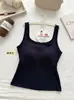 Nuevo modelo otoño e invierno 5999 # Camisola de cuello cuadrado con copas en el busto, tejido acanalado y cepillado, ropa interior para mujer de longitud media