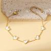 Pulsera para Mujer Joyería Nueva Europea y Americana Concha Amor Pulsera Moda Joyería de Acero Inoxidable Temperamento Forma de Corazón Pulsera Japonesa y Coreana