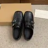 Nuevos zapatos de cuero pequeños estilo británico para mujer de otoño e invierno con aumento interno de altura, forro de felpa, puntera cuadrada retro y suela gruesa, mocasines