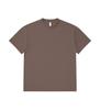 Camiseta Crew Neck Manga Curta Pesada 240g 16 Fios Estilo Novo para Homens, Ombro Caído Oversized, Mangas Três Quartos, Algodão Puro, Cor Sólida, Marca Tendência com Texto Impresso