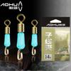 Pinza de pesca Aohu con clip rápido anti-bobinado, conector de sublínea de silicona, suministros para equipo de pesca, accesorios de pesca