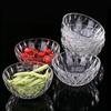Fabricantes produzem material branco alto máquina de pressão tamanho pequeno tigela de vidro diamante pode pulverizar cor presente de festival tigela de frutas e vegetais