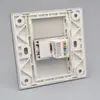 Enchufe de red de un solo puerto de seis categorías gris oscuro sin perforación RJ45 cable de red Gigabit enchufe de computadora panel de puerto de red CAT6 de un solo puerto