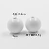 Acessórios DIY Natal 20mm Cabeça de Boneco de Neve Branco Contas de Madeira Barriga de Boneco de Neve Contas Soltas Contas de Madeira Acessórios de Contas Soltas Feitos à Mão