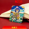 Pingente Thangka Ksitigarbha Banhado a Ouro Não Pintado, Colar Tridimensional de Latão Dourado Dupla Face para Riqueza e Prosperidade, Atrai Riqueza e Ouro, Comemorativo
