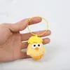 Pratos pequenos boneca de crochê de lã de frango pingente chaveiro feito à mão em crochê pequenos ornamentos de bolsa mancha solar presente para casal