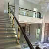 Liga de alumínio Coluna de escada de Jade atacado cerca de sótão interno Guarda-corpo de casa de vila autoconstruída