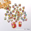 Nuevos Diamantes de Imitación Apilados de Colores para Uñas, Varios Tamaños, Diamantes de Imitación Apilados Color Caramelo, Decoraciones para Uñas, Bolas de Diamantes de Imitación para Uñas Terminadas