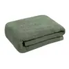 Manta-toalla de algodón puro para dormitorio, campamento de verano, dormitorio estudiantil, manta-toalla para la hora del almuerzo, manta fina de verano color verde militar para aire acondicionado