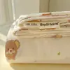 Sábanas de Algodón Lavado Grado A para Madre y Bebé Frescas Pequeñas Pieza Única Dormitorio Estudiantil Individual Doble Funda de Almohada de Algodón Puro Juego de Tres Piezas