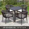 Juegos de sillas de ratán al por mayor para ocio interior y exterior, mesas y sillas de ratán tejidas para patio, juegos de mesa de centro para balcones al aire libre, mesas y sillas para uso doméstico